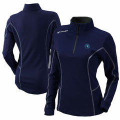 Minnesota Timberwolves Women's Omni-Wick Shotgun Quarter-Zip Pullover Top Navy - Columbia