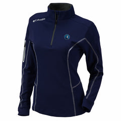 Minnesota Timberwolves Women's Omni-Wick Shotgun Quarter-Zip Pullover Top Navy - Columbia