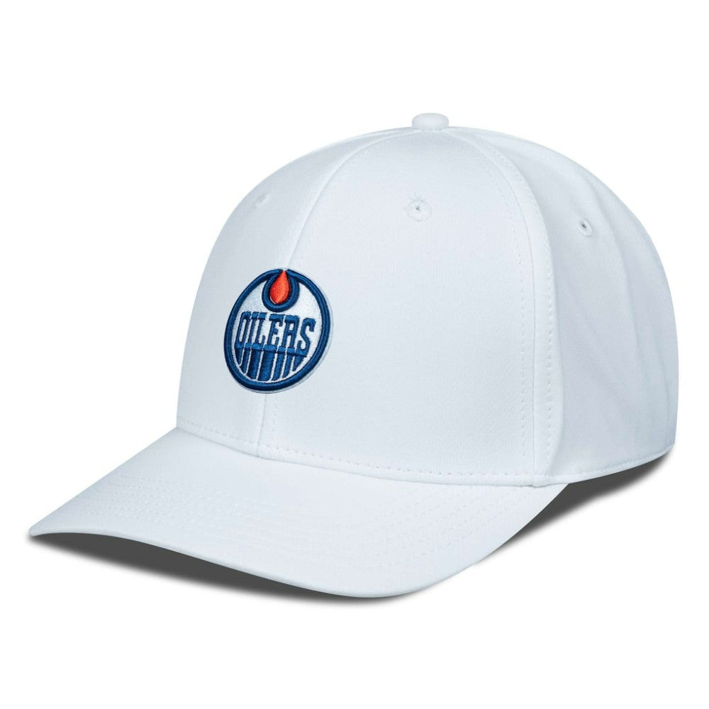 Edmonton Oilers Levelwear Rise Flex Hat - White | US 200656707