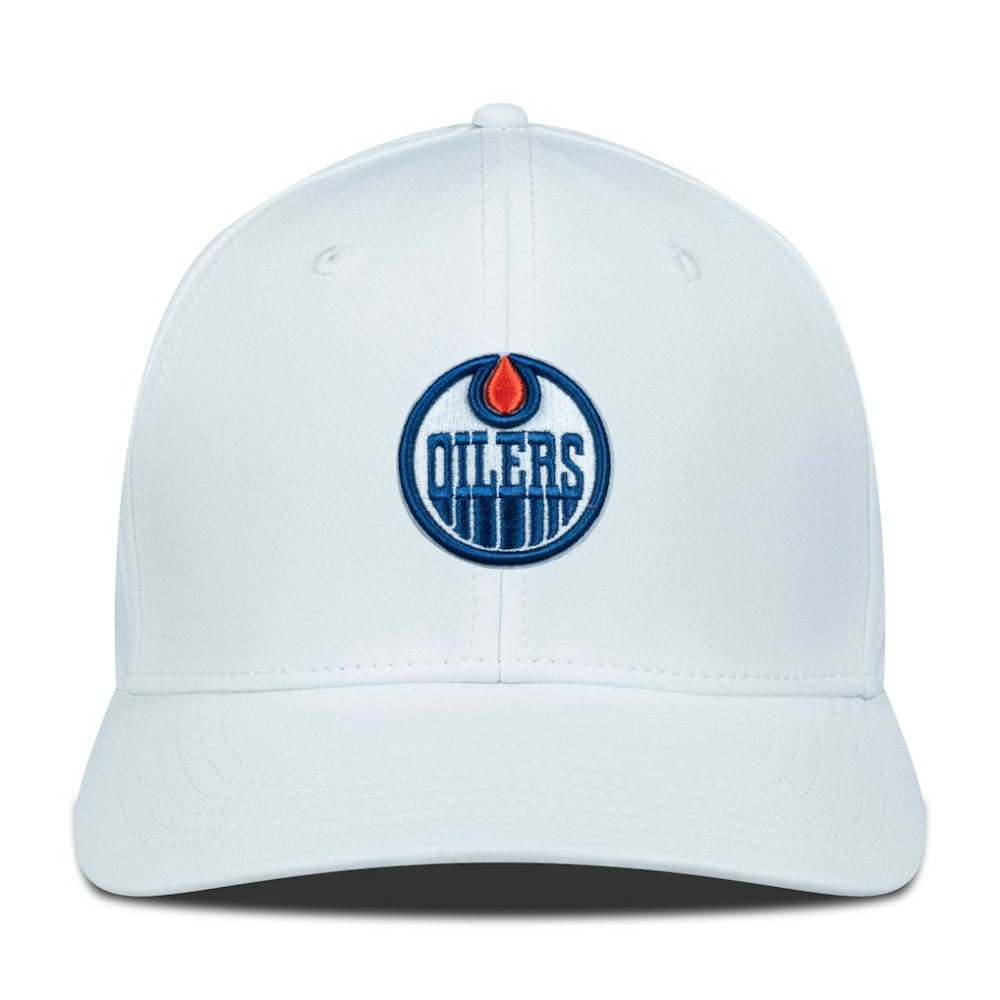 Edmonton Oilers Levelwear Rise Flex Hat - White | US 200656707