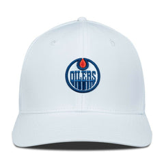 Edmonton Oilers Levelwear Rise Flex Hat - White | US 200656707