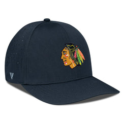 Chicago Blackhawks Levelwear Zeta Flex Hat - Black | US 200656729