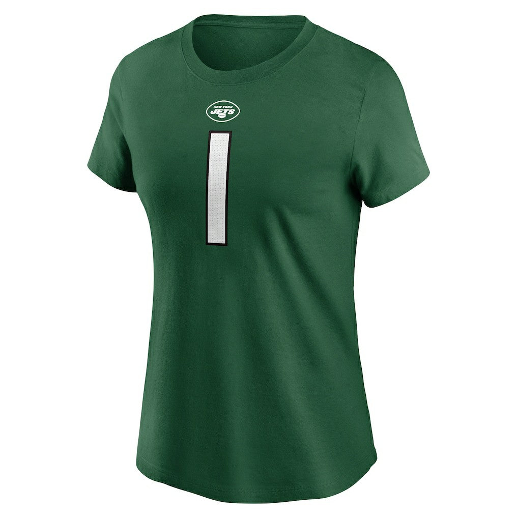 Sauce Gardner New York Jets Women's Player Name & Number T-Shirt - Green T-shirts
