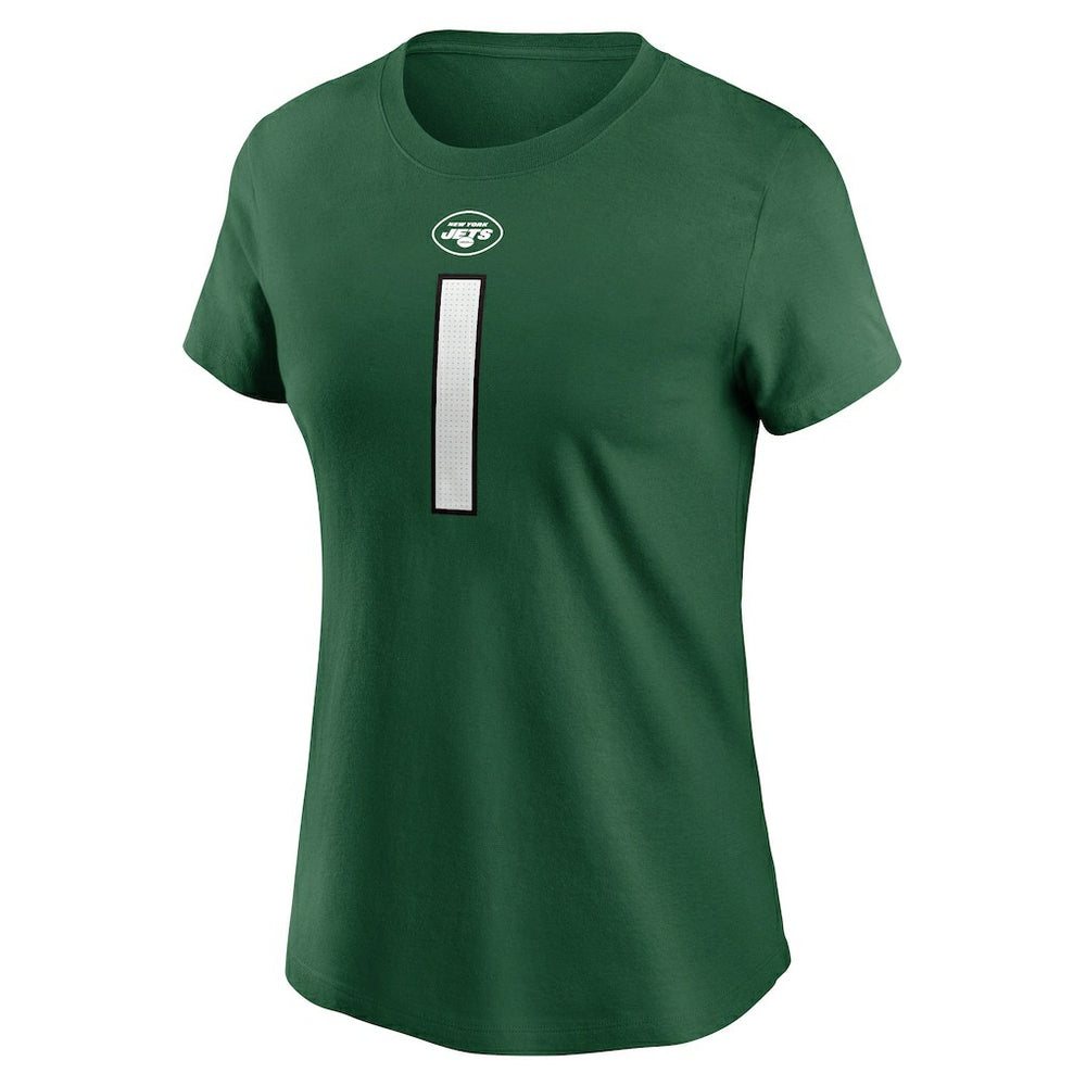Sauce Gardner New York Jets Women's Player Name & Number T-Shirt - Green T-shirts