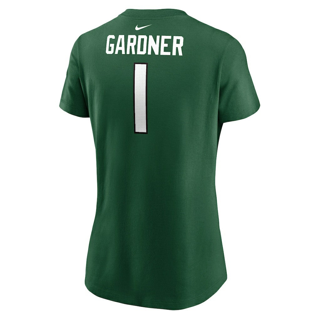 Sauce Gardner New York Jets Women's Player Name & Number T-Shirt - Green T-shirts