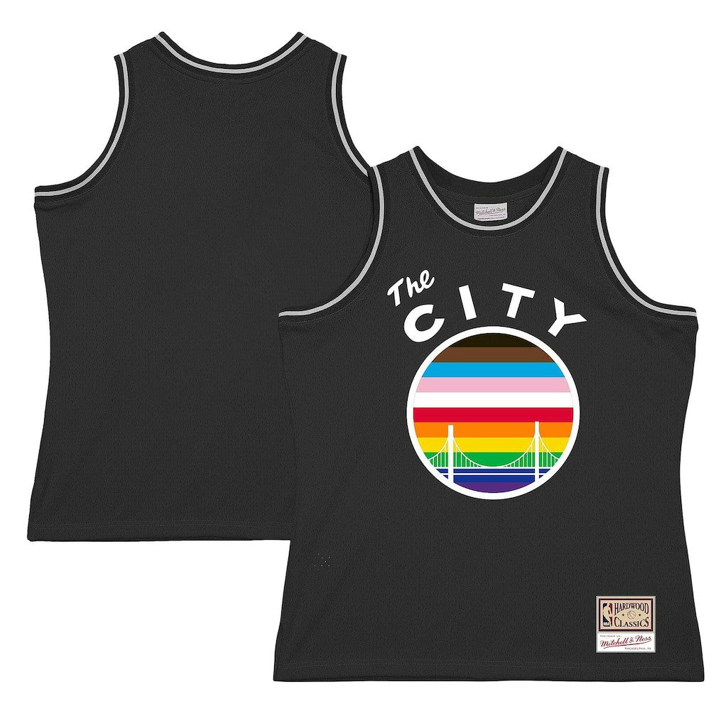 Golden State Warriors Hardwood Classic Pride Jersey Black - Mitchell & Ness