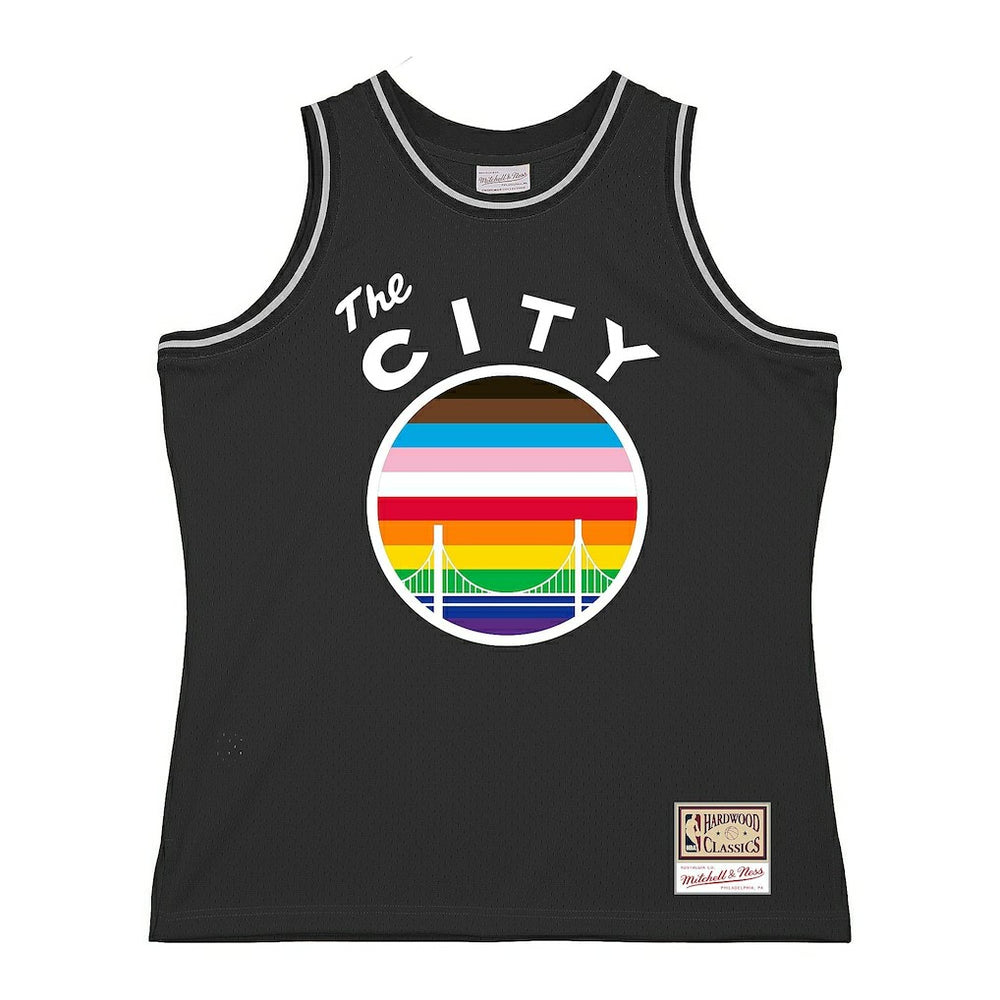 Golden State Warriors Hardwood Classic Pride Jersey Black - Mitchell & Ness