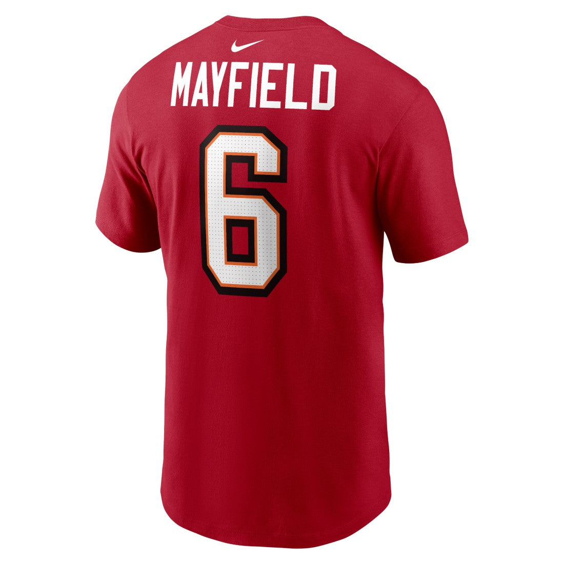 Baker Mayfield Tampa Bay Buccaneers Player Name & Number T-Shirt - Red T-shirts