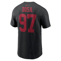Nick Bosa San Francisco 49ers Player Name & Number T-Shirt - Black T-shirts