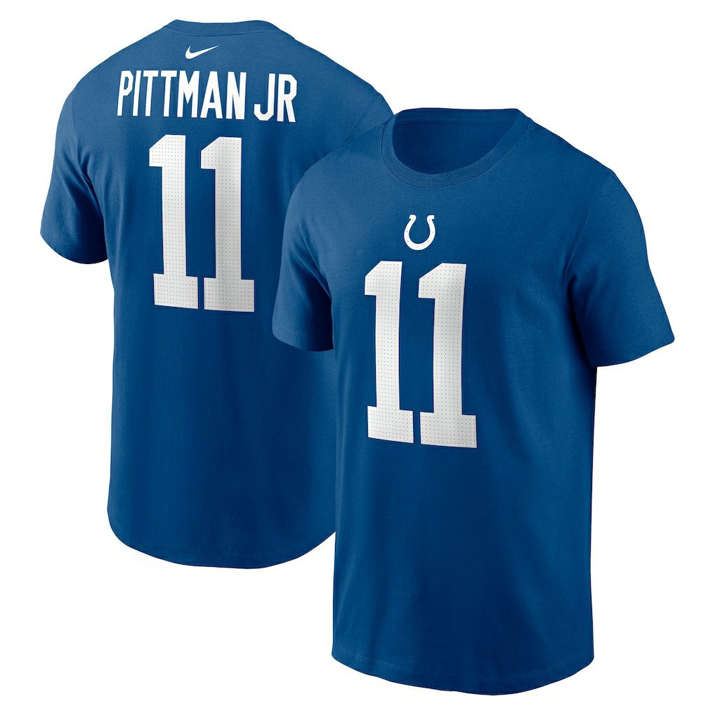 Michael Pittman Jr. Indianapolis Colts Player Name & Number T-Shirt - Royal T-shirts