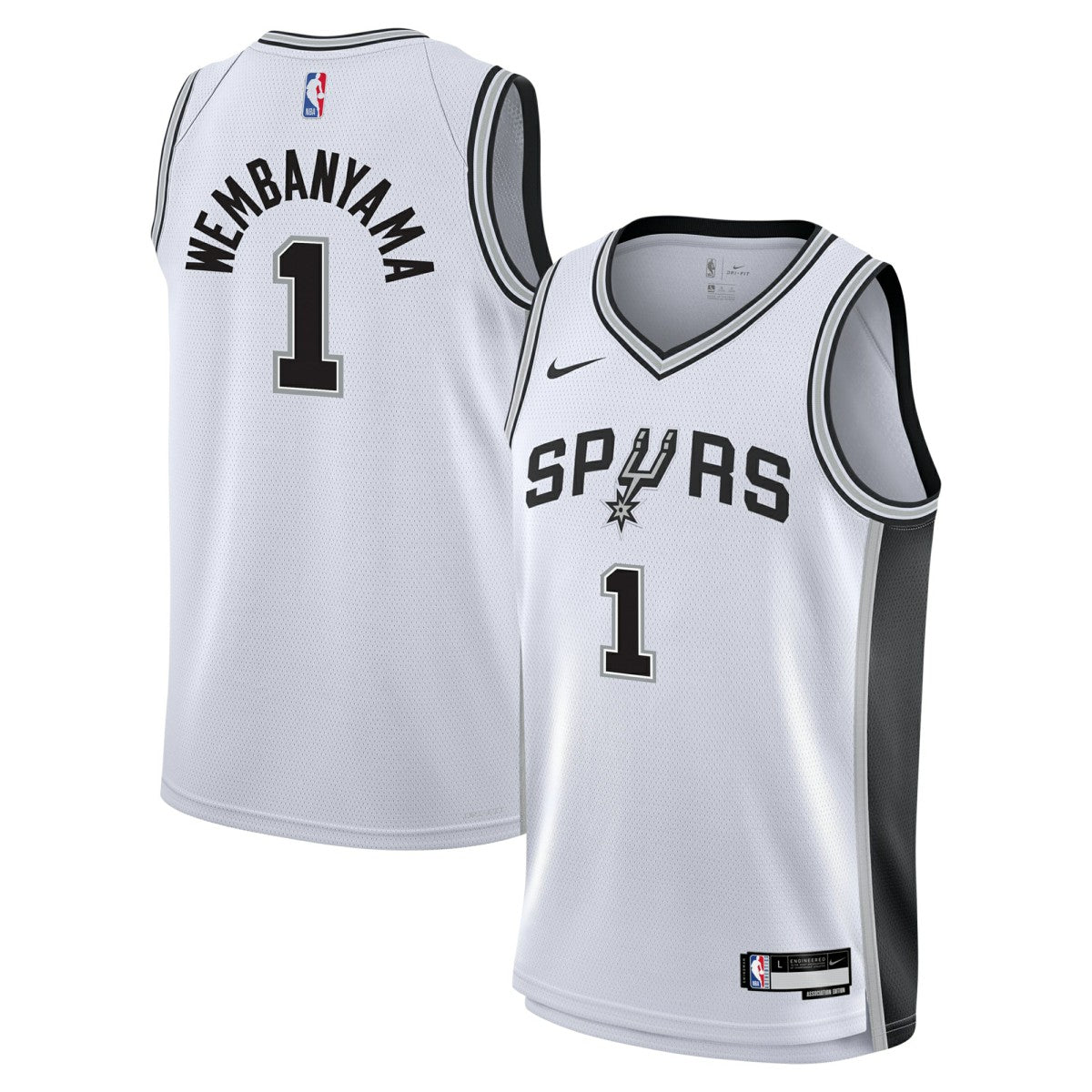 Victor Wembanyama San Antonio Spurs Youth Swingman Jersey Association Edition White - Nike