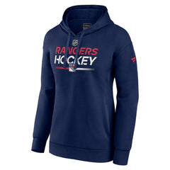 New York Rangers Fanatics Women's Alternate Wordmark Fleece Pullover Hoodie - Navy | US 200665517