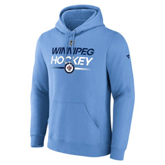 Winnipeg Jets Fanatics Alternate Wordmark Fleece Pullover Hoodie - Light Blue | US 200665605