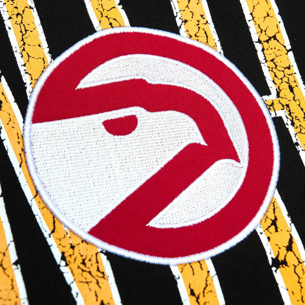 Atlanta Hawks Hardwood Classics OG 2.0 Pullover Hoodie Black - Mitchell & Ness