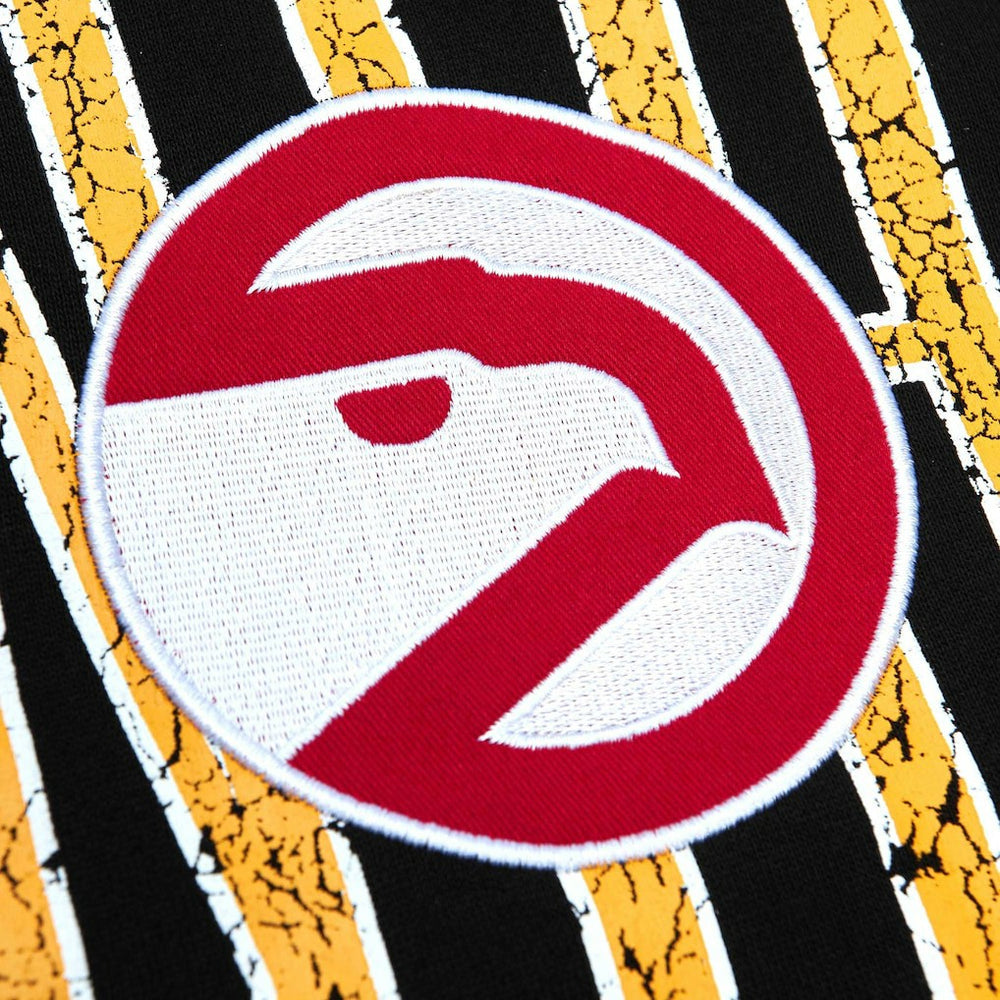 Atlanta Hawks Hardwood Classics OG 2.0 Pullover Hoodie Black - Mitchell & Ness