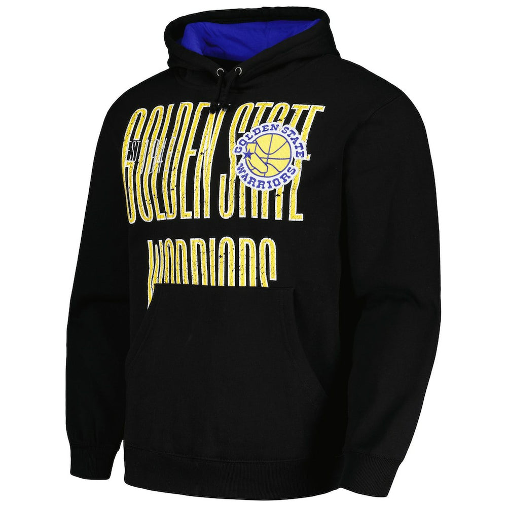 Golden State Warriors Hardwood Classics OG 2.0 Pullover Hoodie Black - Mitchell & Ness