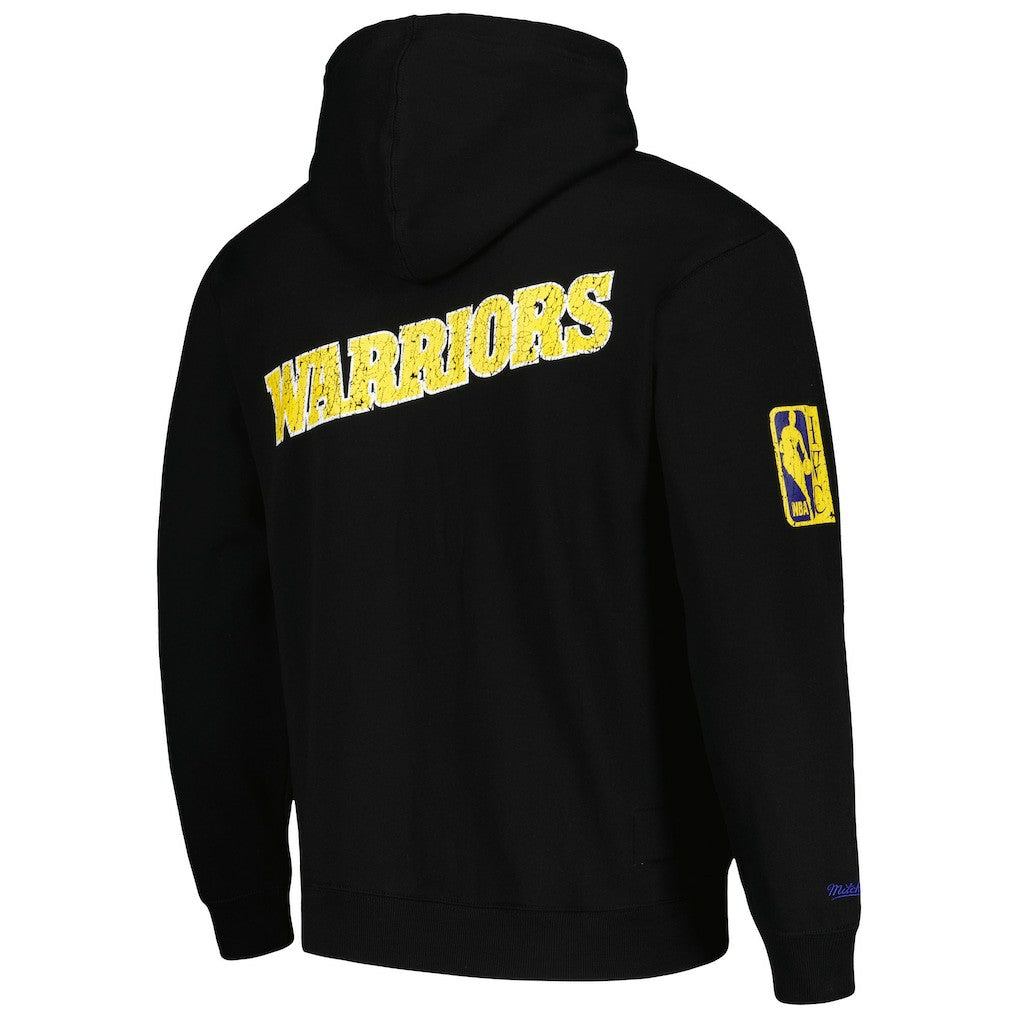 Golden State Warriors Hardwood Classics OG 2.0 Pullover Hoodie Black - Mitchell & Ness