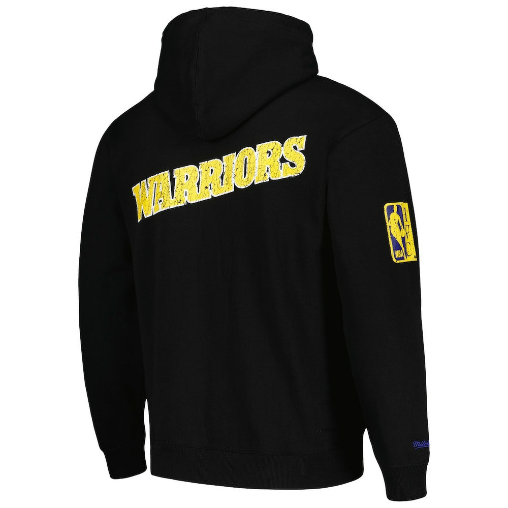 Golden State Warriors Hardwood Classics OG 2.0 Pullover Hoodie Black - Mitchell & Ness