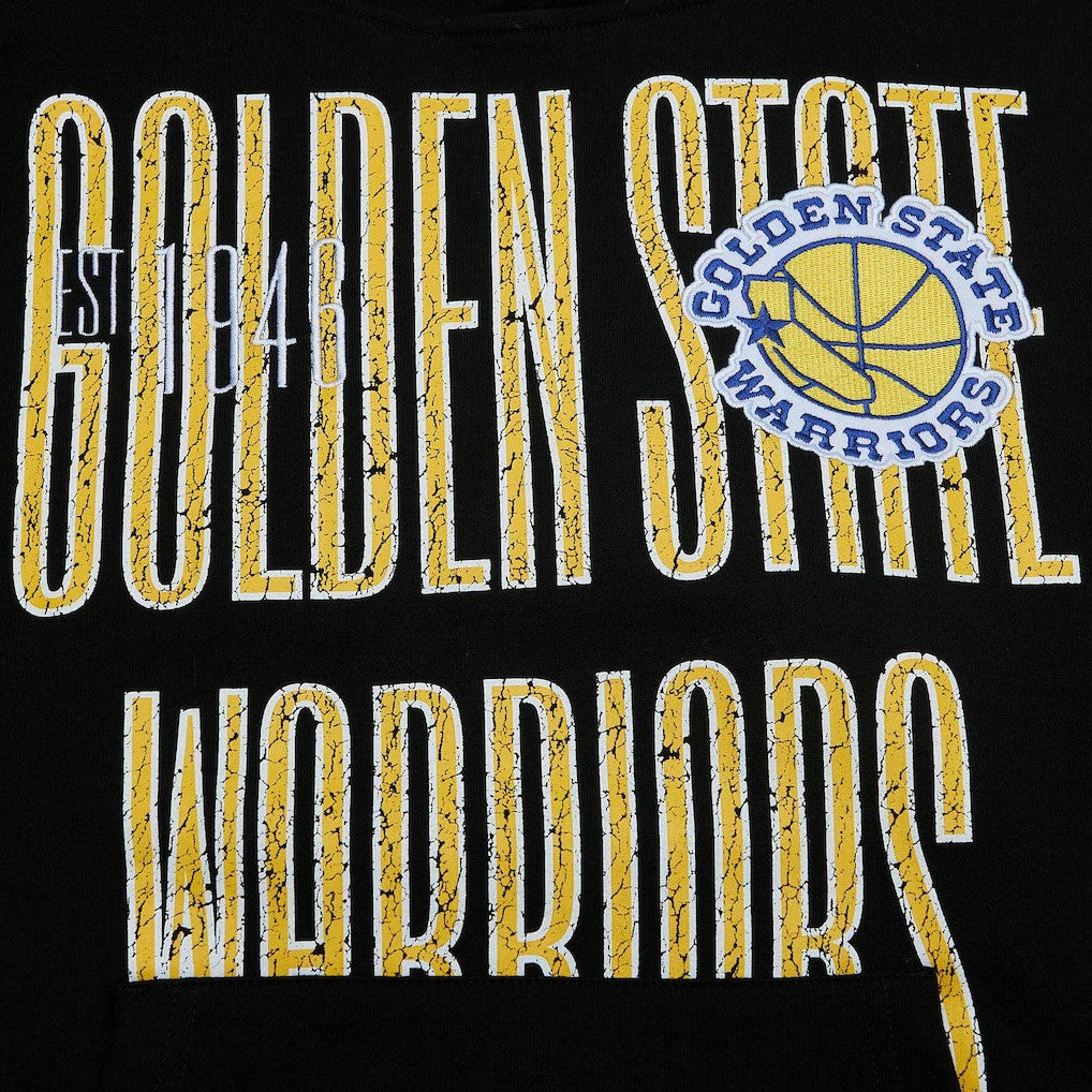Golden State Warriors Hardwood Classics OG 2.0 Pullover Hoodie Black - Mitchell & Ness