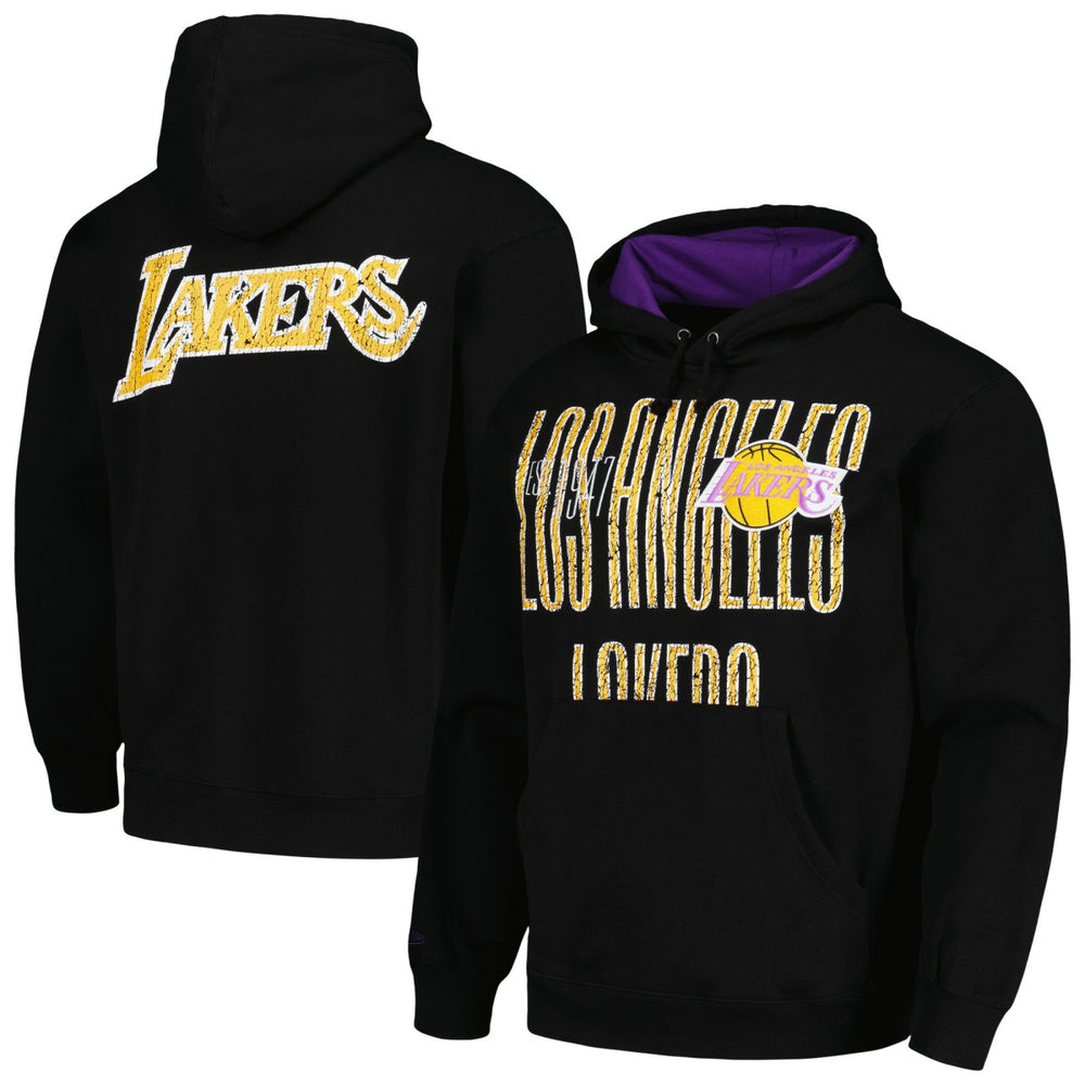 Los Angeles Lakers Hardwood Classics OG 2.0 Pullover Hoodie Black - Mitchell & Ness