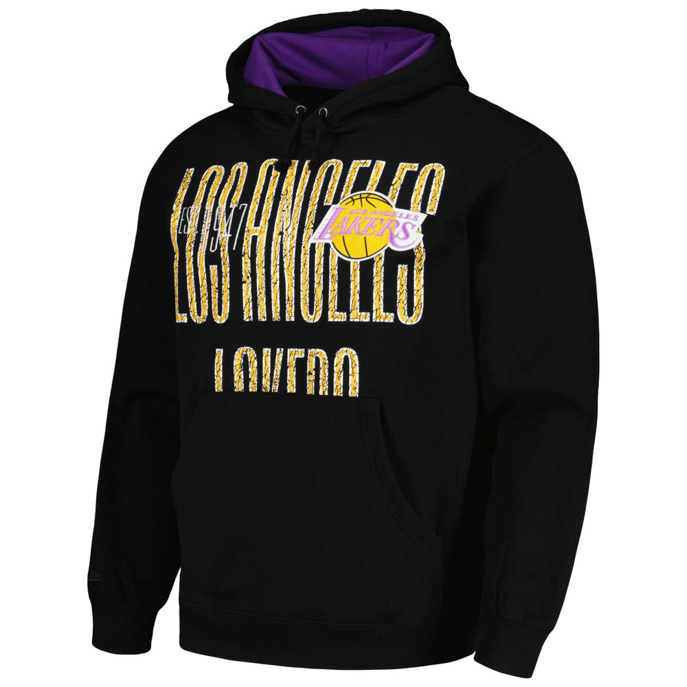 Los Angeles Lakers Hardwood Classics OG 2.0 Pullover Hoodie Black - Mitchell & Ness