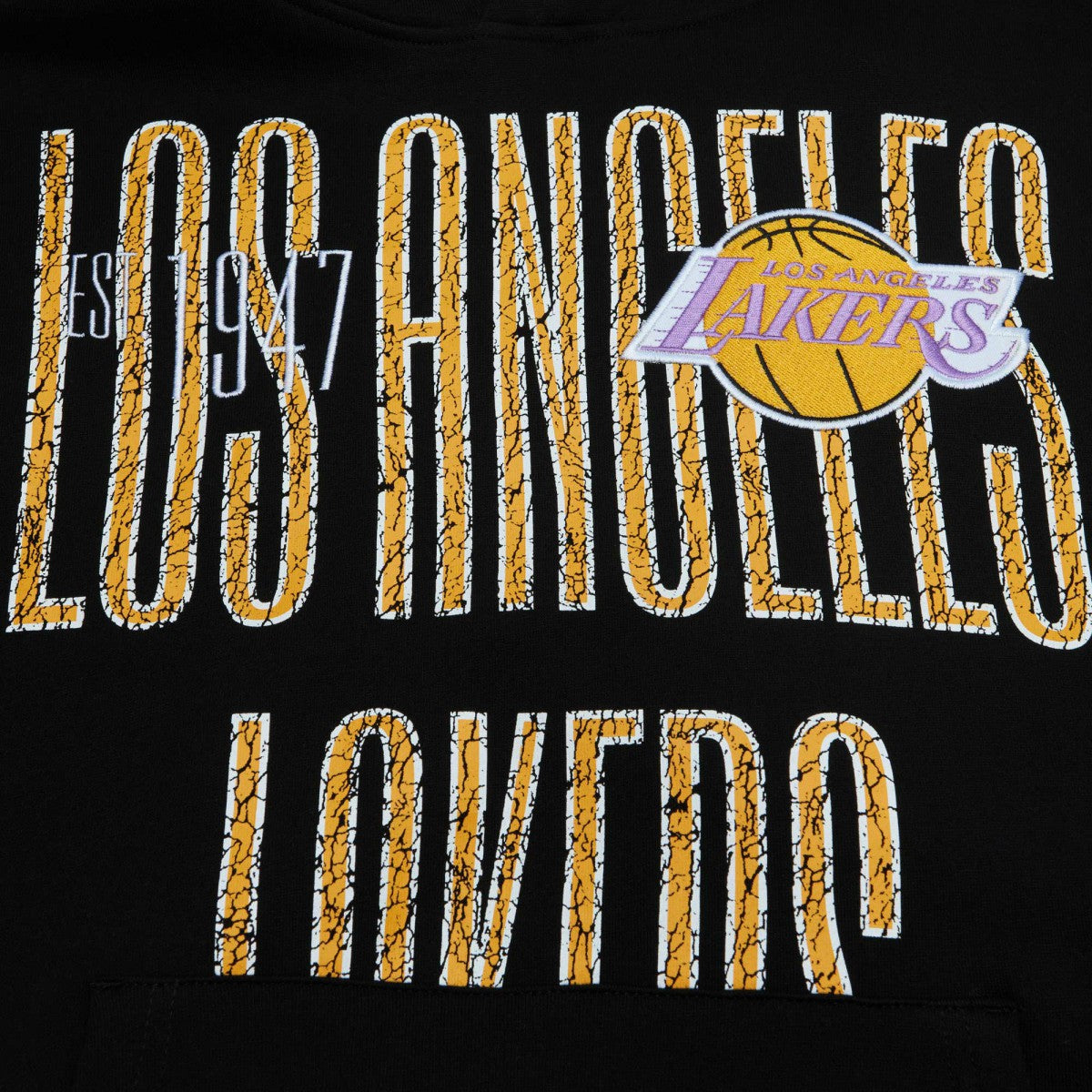 Los Angeles Lakers Hardwood Classics OG 2.0 Pullover Hoodie Black - Mitchell & Ness