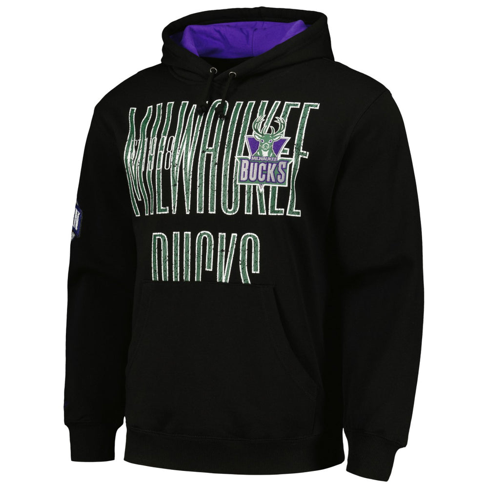 Milwaukee Bucks Hardwood Classics OG 2.0 Pullover Hoodie Black - Mitchell & Ness outlet