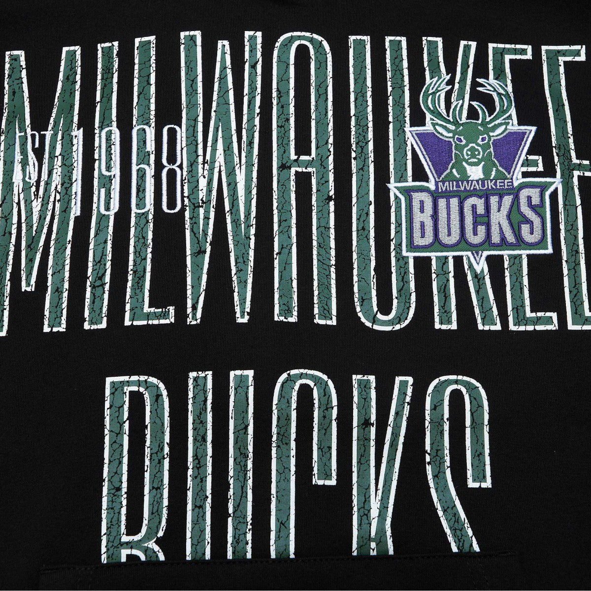 Milwaukee Bucks Hardwood Classics OG 2.0 Pullover Hoodie Black - Mitchell & Ness outlet
