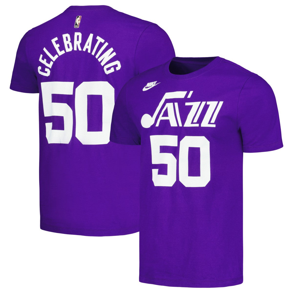 Utah Jazz Unisex 50th Anniversary T-Shirt Purple - Nike