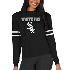 Chicago White Sox Concepts Sport Women's Marathon Lightweight Lounge Pullover Hoodie - Black Hoodies