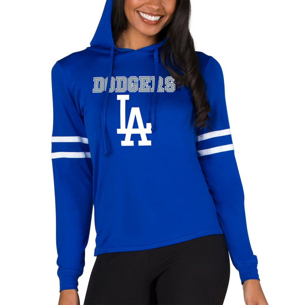 Los Angeles Dodgers Concepts Sport Women's Marathon Lightweight Lounge Pullover Hoodie - Royal Hoodies