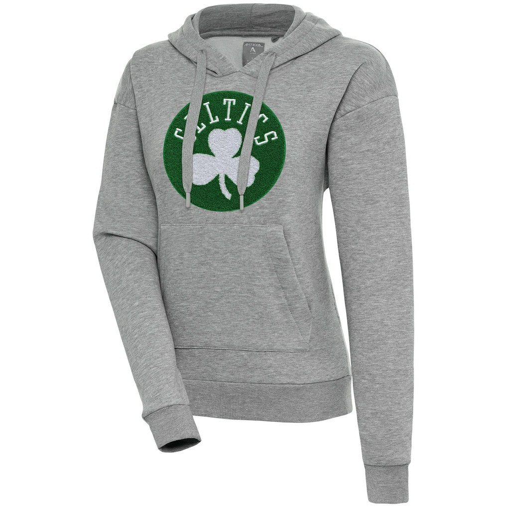 Boston Celtics Antigua Women's Victory Pullover Hoodie Heather Gray outlet