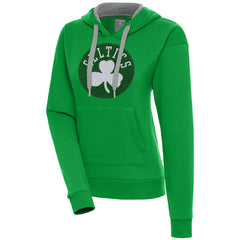 Boston Celtics Antigua Women's Victory Pullover Hoodie Kelly Green
