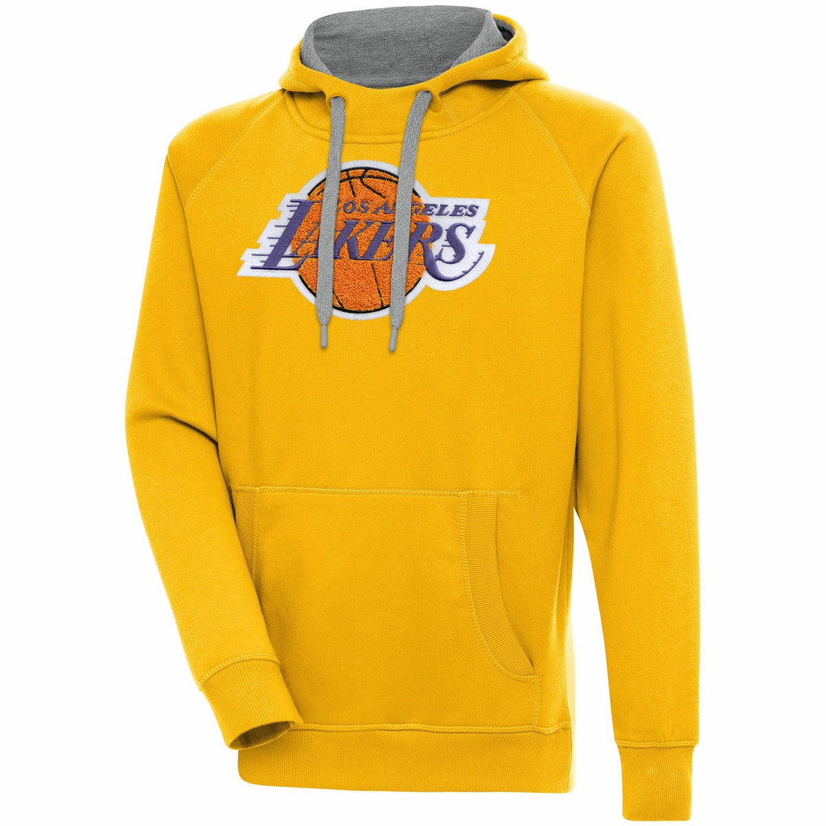 Los Angeles Lakers Antigua Victory Pullover Hoodie Gold