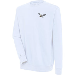 Philadelphia Eagles Adult Throwback Logo Victory Pullover Sweatshirt - White Pullover