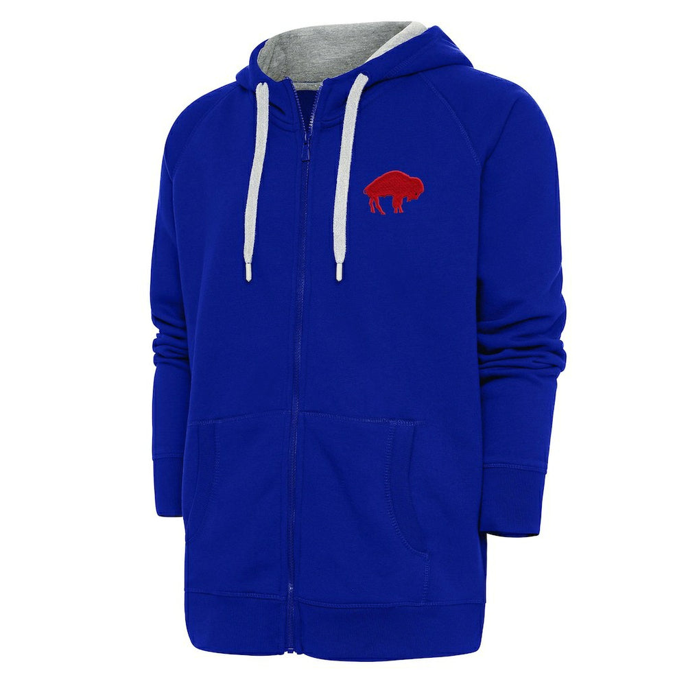 Buffalo Bills Adult Throwback Logo Victory Full-Zip Hoodie - Royal Hoodies