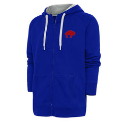 Buffalo Bills Adult Throwback Logo Victory Full-Zip Hoodie - Royal Hoodies