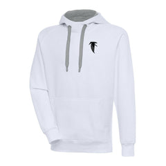 Atlanta Falcons Adult Throwback Logo Victory Pullover Hoodie - White Hoodies