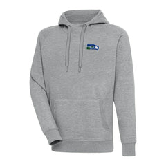 Seattle Seahawks Adult Throwback Logo Victory Pullover Hoodie - Heather Gray Hoodies