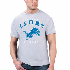 Detroit Lions Starter Logo Graphic T-Shirt - Gray T-shirts