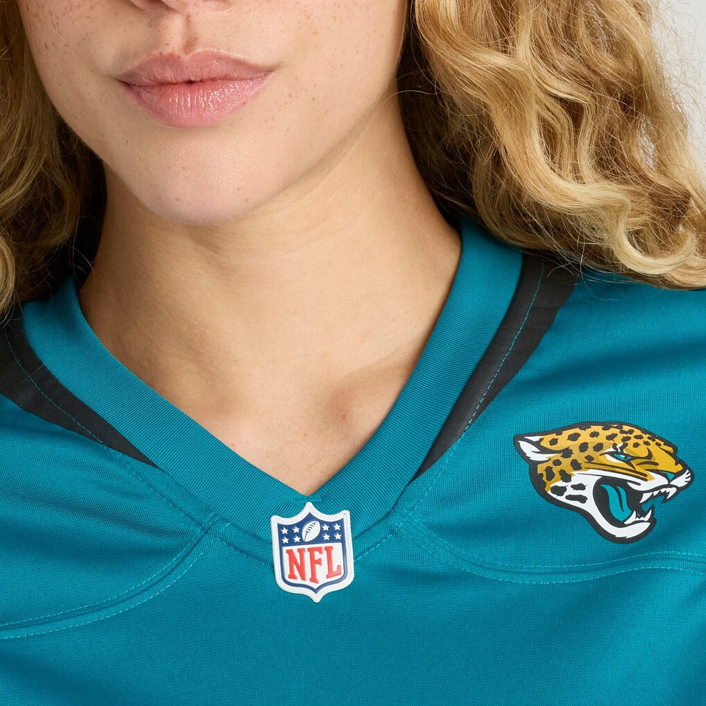 Elijah Cooks Jacksonville Jaguars Women's Team Game Jersey - Teal Jerseys