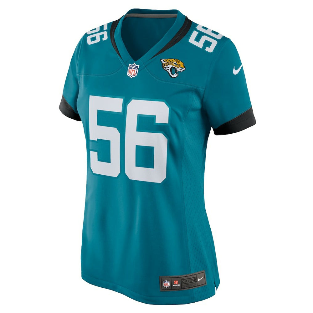 Yasir Abdullah Jacksonville Jaguars Women's Team Game Jersey - Teal Jerseys