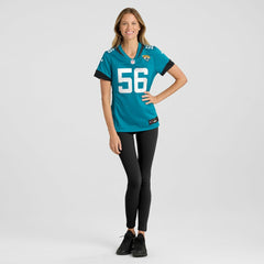Yasir Abdullah Jacksonville Jaguars Women's Team Game Jersey - Teal Jerseys