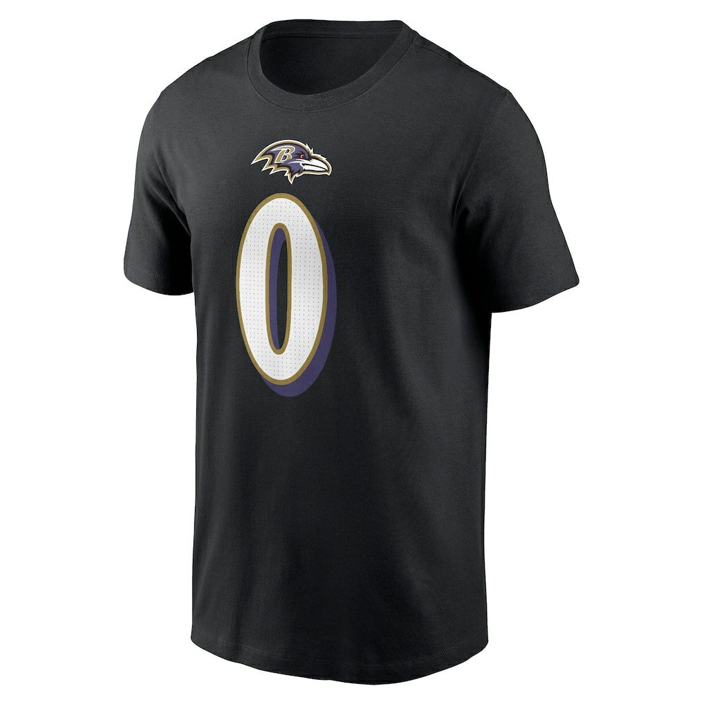 Roquan Smith Baltimore Ravens Player Name & Number T-Shirt - Black T-shirts