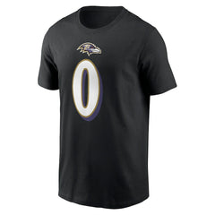 Roquan Smith Baltimore Ravens Player Name & Number T-Shirt - Black T-shirts