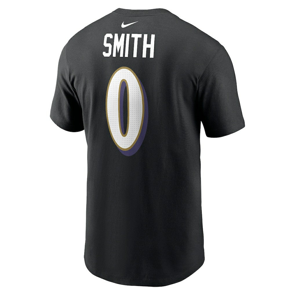 Roquan Smith Baltimore Ravens Player Name & Number T-Shirt - Black T-shirts
