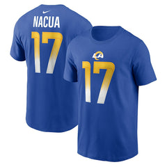 Puka Nacua Los Angeles Rams Player Name & Number T-Shirt - Royal T-shirts