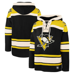 Pittsburgh Penguins '47 Big & Tall Superior Lacer Pullover Hoodie - Black | US 200683089