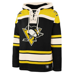 Pittsburgh Penguins '47 Big & Tall Superior Lacer Pullover Hoodie - Black | US 200683089