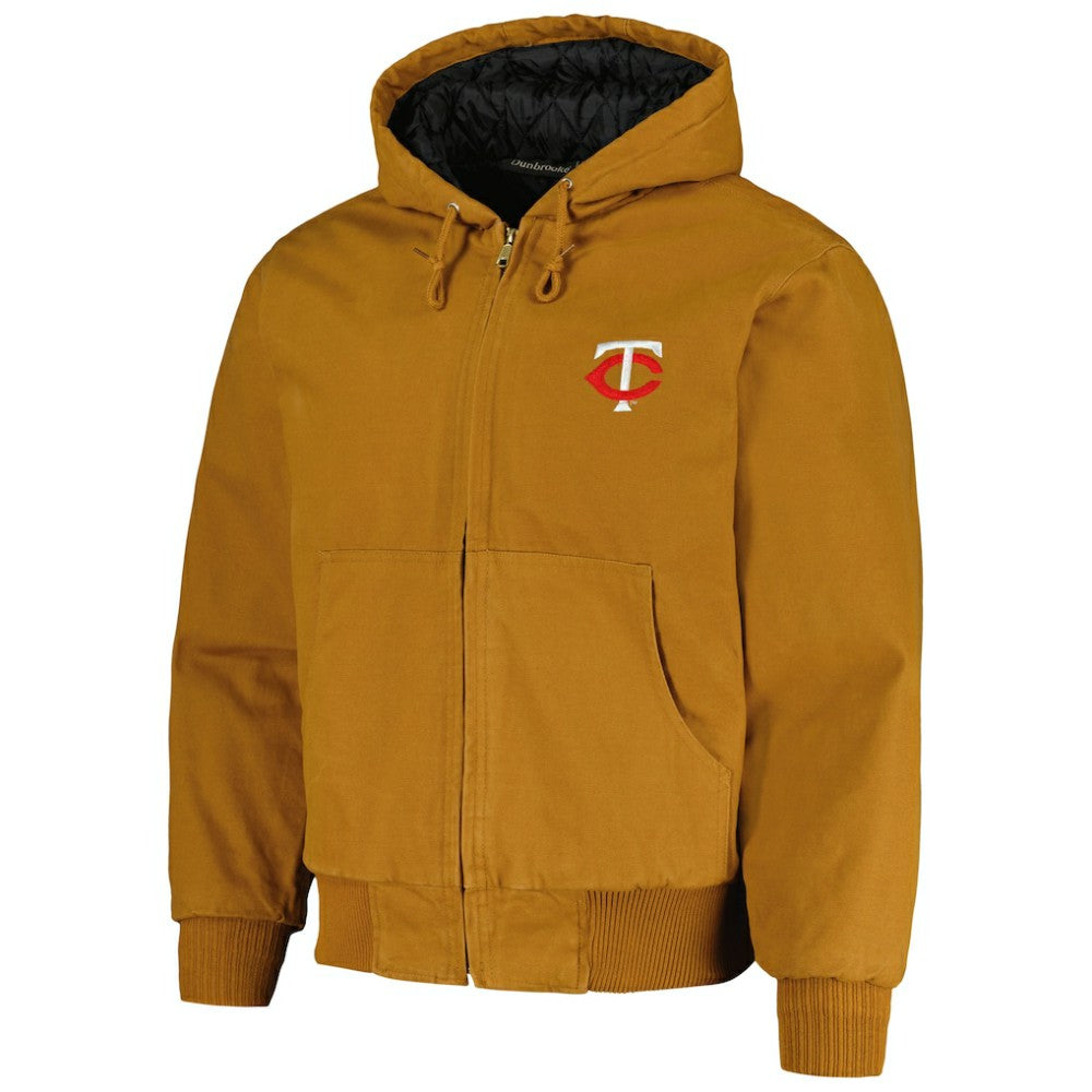 Minnesota Twins Dunbrooke Dakota Work Full-Zip Hoodie Jacket - Brown Jackets